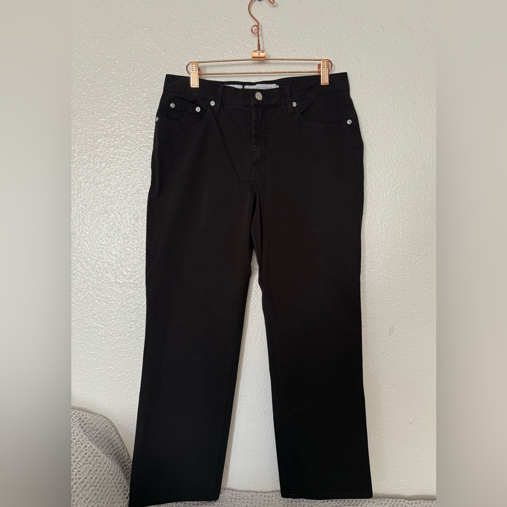 Fabrizio Gianni stretch For high ComfortBlack Straight Leg Women's Jeans size 8